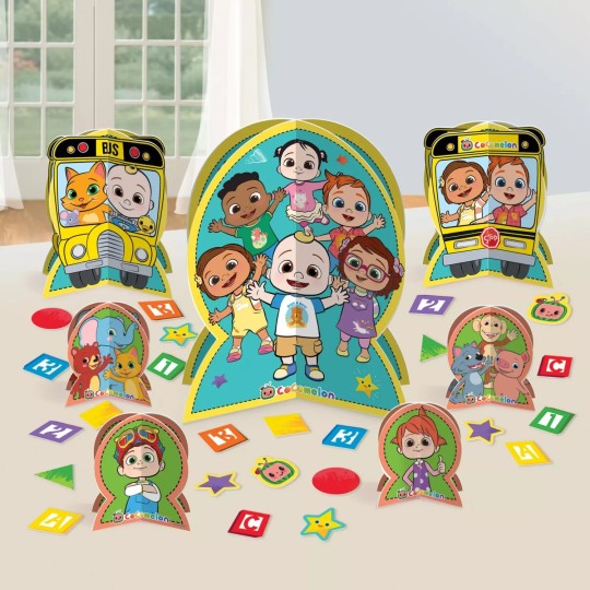 CoComelon Centrepiece Kit (Set of 7) | Cocomelon Party Supplies