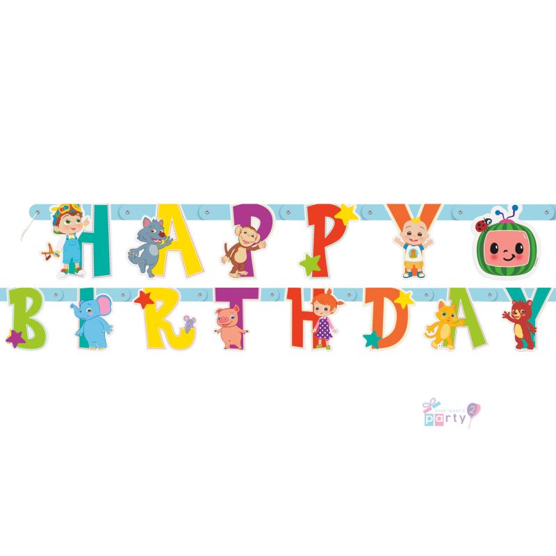 CoComelon Birthday Banner |Cocomelon Party Supplies