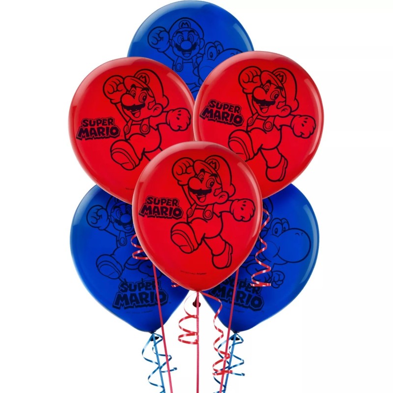 Super Mario Balloons (Pack of 6)