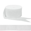 Frosty White Crepe Streamer