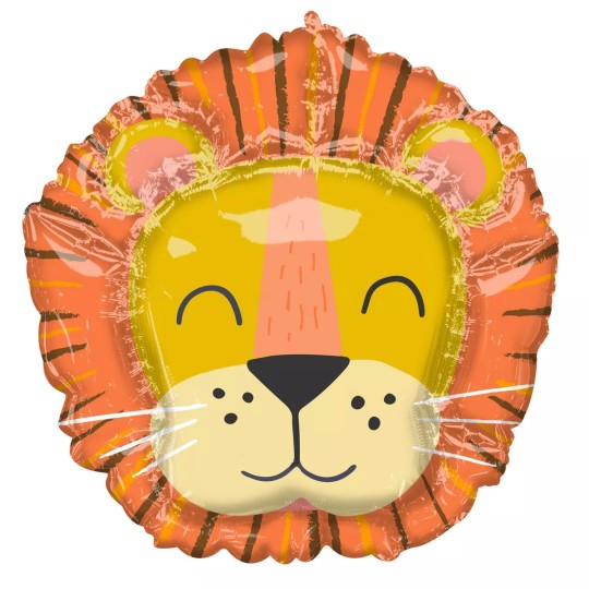 71cm Get Wild Jungle Lion Foil Balloon