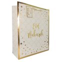 Large Eid Mubarak Gift Bag - Cream & Gold