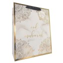 Large Eid Mubarak Gift Bag - Marble & Gold