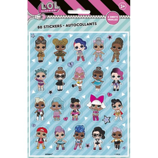 LOL Surprise Stickers (4 Sheets)