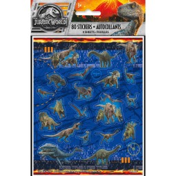 Jurassic World Stickers (Set of 80) | Jurassic World Party Supplies