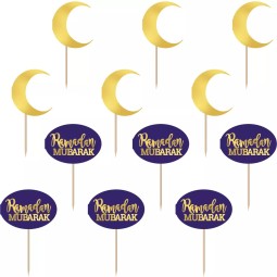 Ramadan Mubarak Cupcake Picks (Pack of 24)