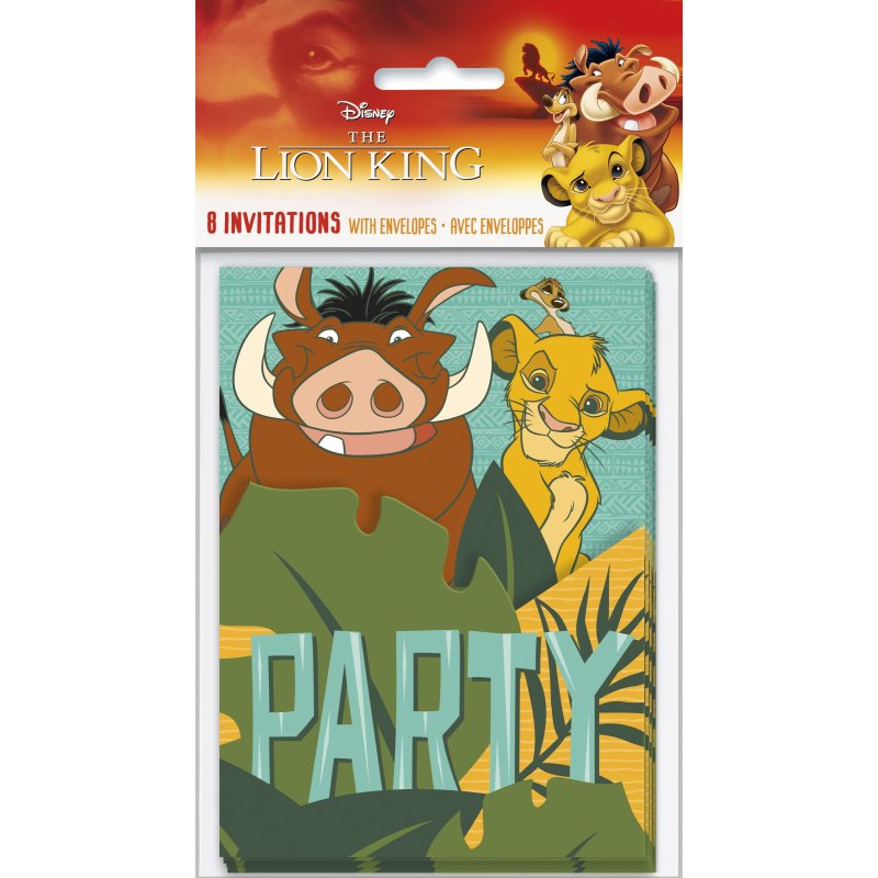 The Lion King Invitations (Pack of 8)