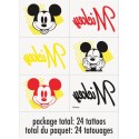 Mickey Mouse Roadster Tattoos (Set of 24)