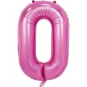 Pink Number 0 Balloon 86cm