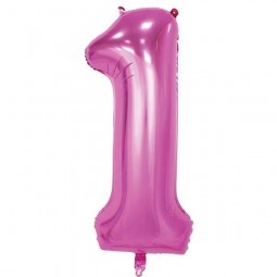 Pink Number 1 Balloon 86cm