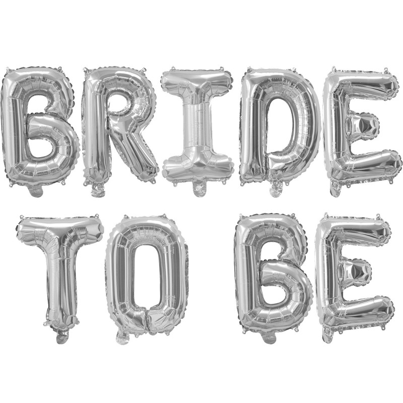Inflated Silver 'Bride To Be' Balloons | Sydney Balloon Inflation