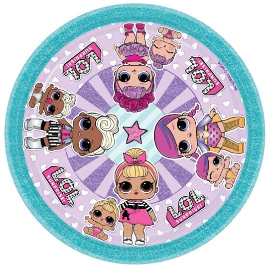 LOL Surprise Small Paper Plates (Pack of 8)