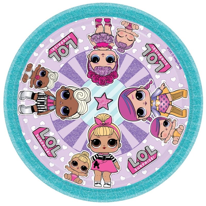 LOL Surprise Small Paper Plates (Pack of 8)