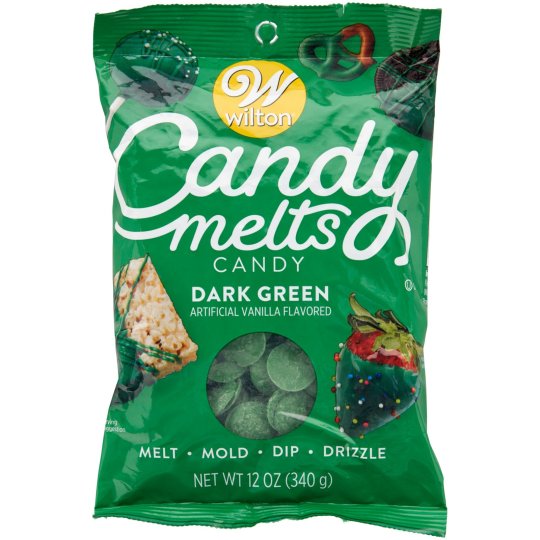 Wilton Candy Melts - Dark Green 340G | Candy Melts Party Supplies