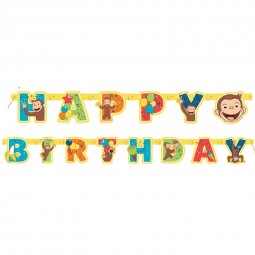 Curious George Birthday Banner