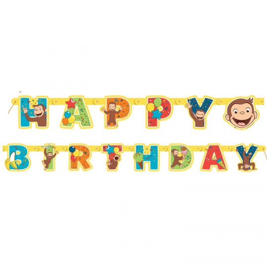 Curious George Birthday Banner