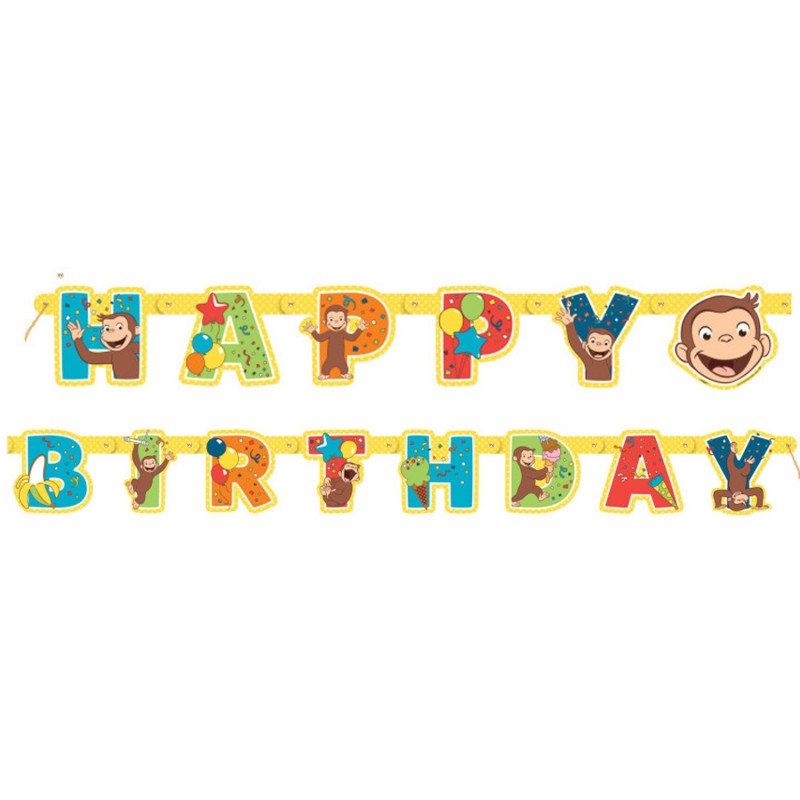 Curious George Birthday Banner