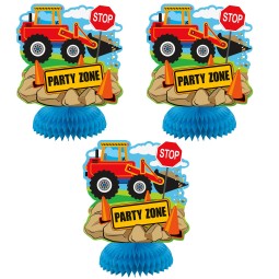 Construction Party Honeycomb Centerpieces (Set of 3)