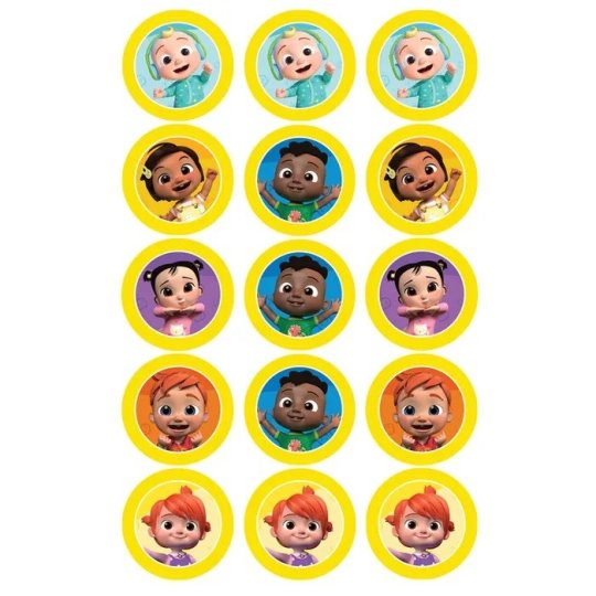 CoComelon Cupcake Icing Decorations (Pack of 15)