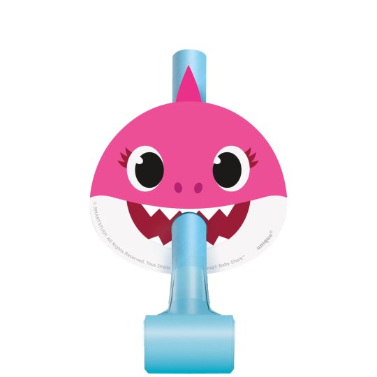 Baby Shark Party Blowers (Pack of 8) | Baby Shark Party Supplies