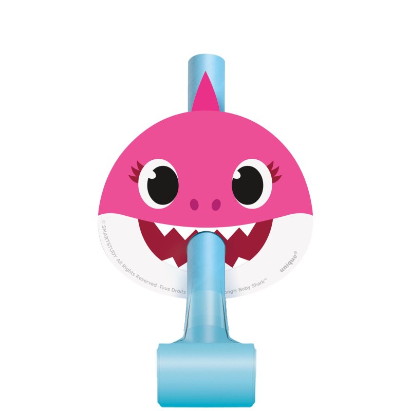 Baby Shark Party Blowers (Pack of 8) | Baby Shark Party Supplies