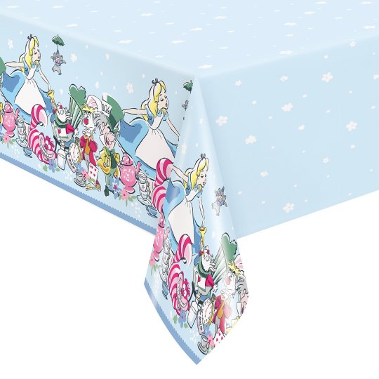 Alice in Wonderland Plastic Tablecover | Alice in Wonderland Party Supplies