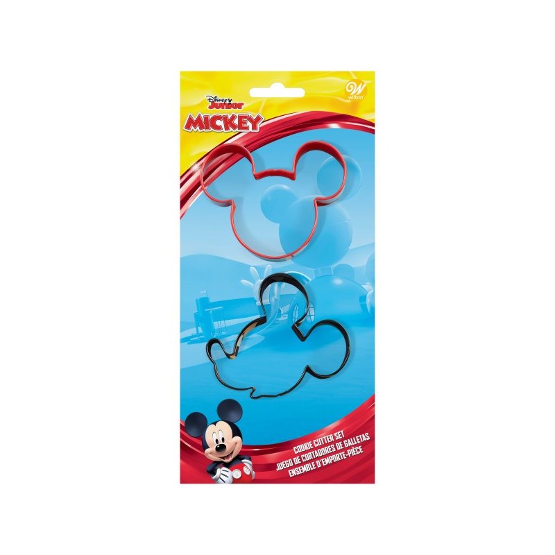 Wilton Mickey Mouse Cookie Cutters (Pack of 2) | Mickey Mouse Party Supplies