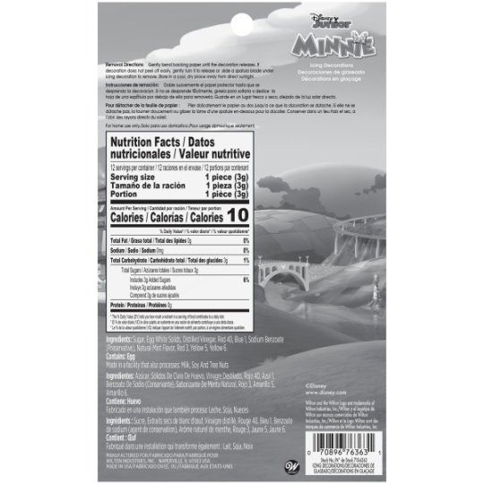 Minnie Mouse Icing Decorations (Pack of 12) | Minnie Mouse Party Supplies