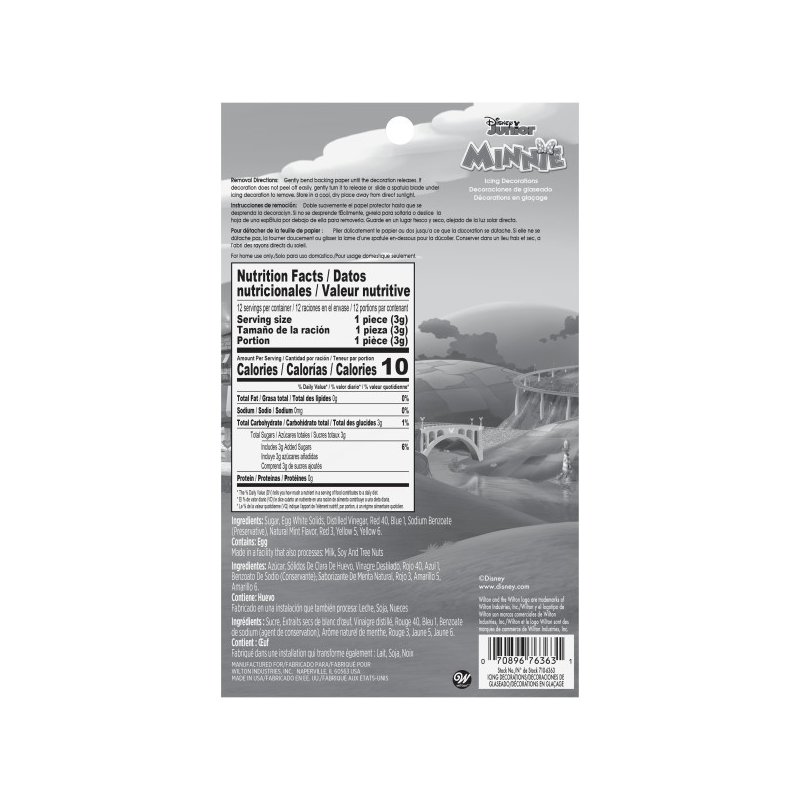 Minnie Mouse Icing Decorations (Pack of 12) | Minnie Mouse Party Supplies