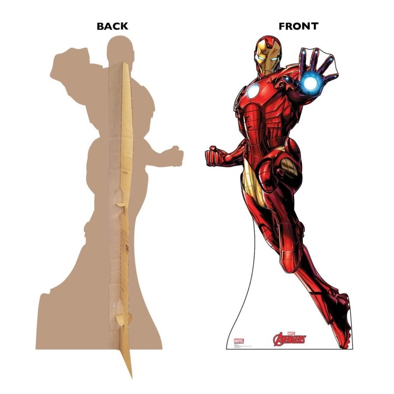 Lifesize Avengers Iron Man Cardboard Cutout | Avengers Party Supplies