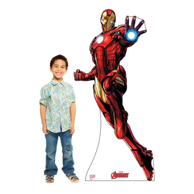 Lifesize Avengers Iron Man Cardboard Cutout | Avengers Party Supplies
