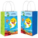 Baby Shark Paper Favour Bags (Pack of 8)