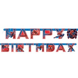 Spiderman Birthday Banner