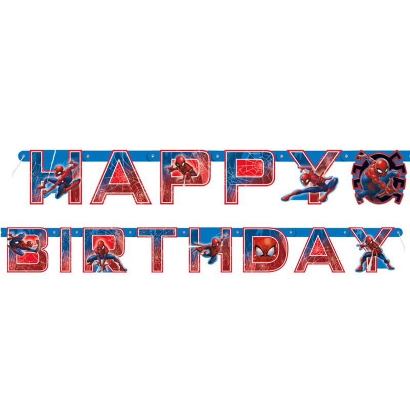 Spiderman Birthday Banner
