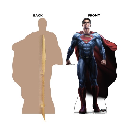 Lifesize Superman Cardboard Cutout | Justice League Party Supplies