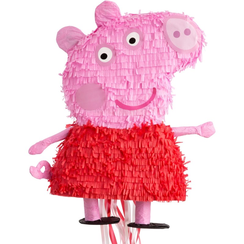 Pull String 3D Peppa Pig Pinata