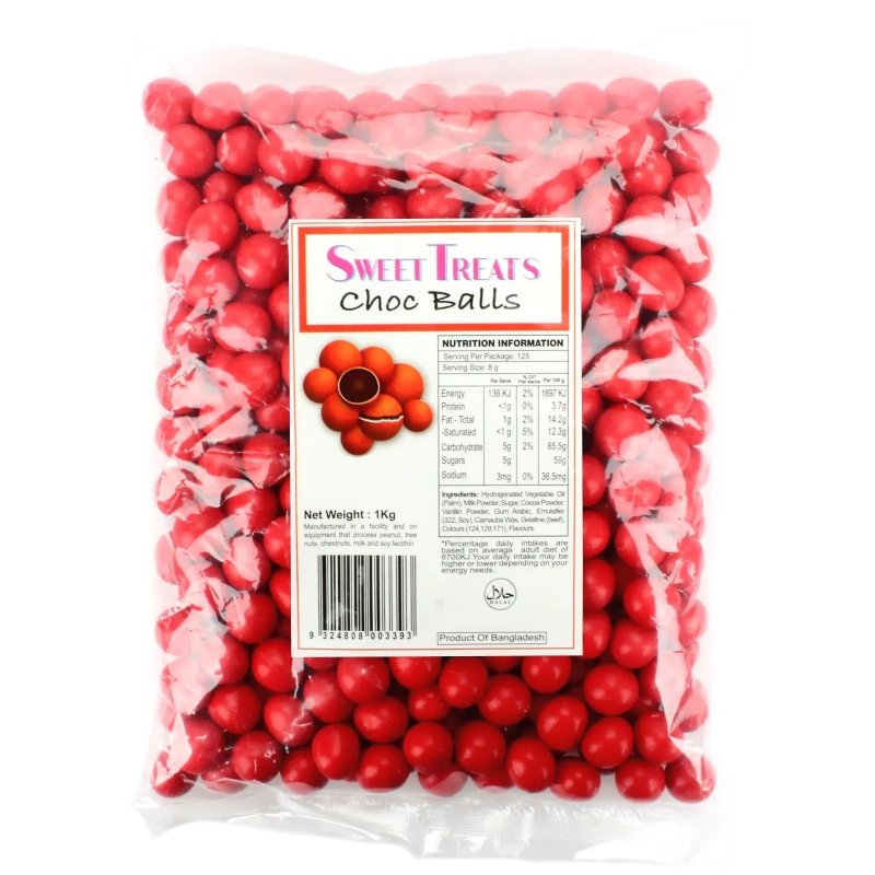 Red Chocolate Balls (1kg)