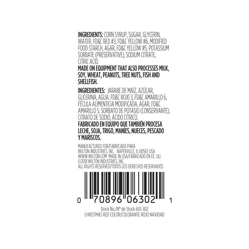 Wilton Christmas Red Icing Colour 1oz