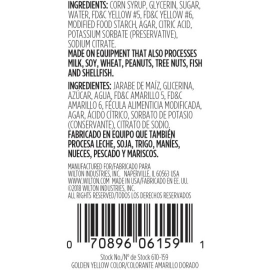 Wilton Golden Yellow Icing Colour 1oz