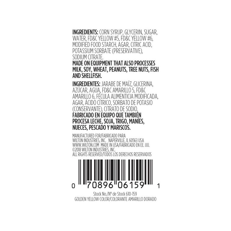 Wilton Golden Yellow Icing Colour 1oz