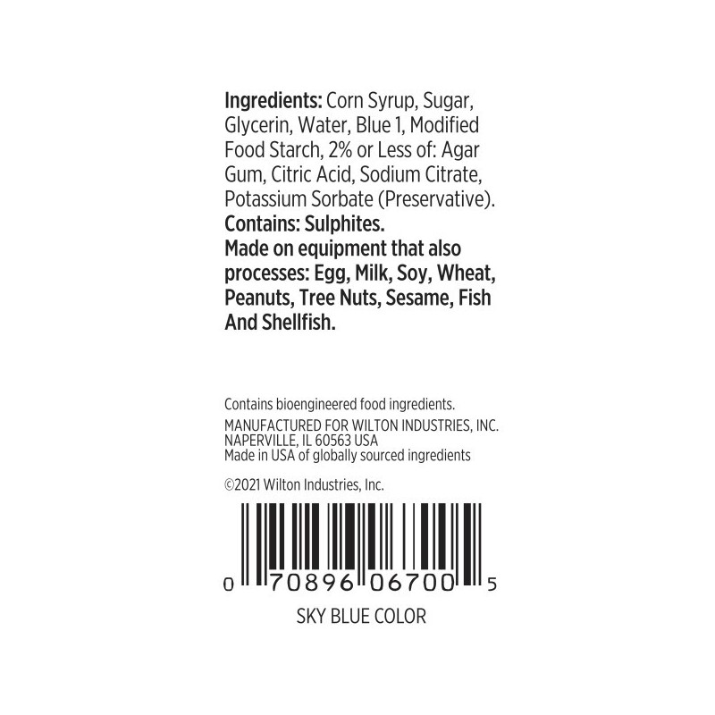 Wilton Sky Blue Icing Colour 1oz