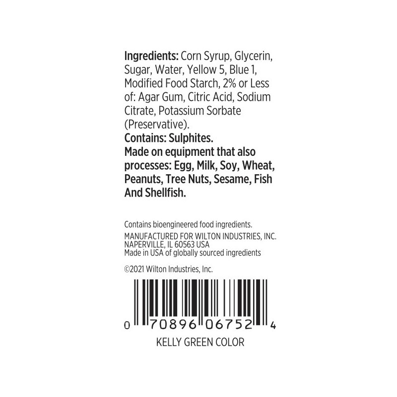 Wilton Kelly Green Icing Colour 1oz