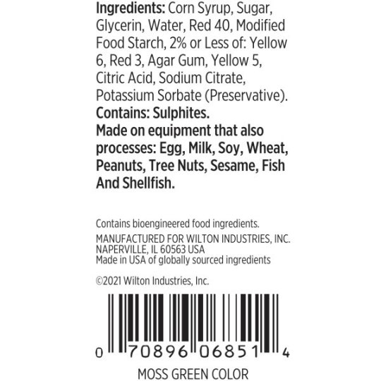 Wilton Moss Green Icing Colour 1oz