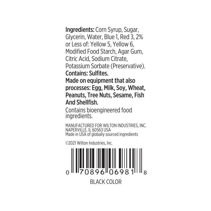 Wilton Black Icing Colour 1oz