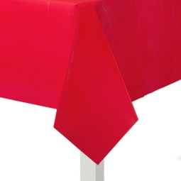 Red Plastic Tablecover