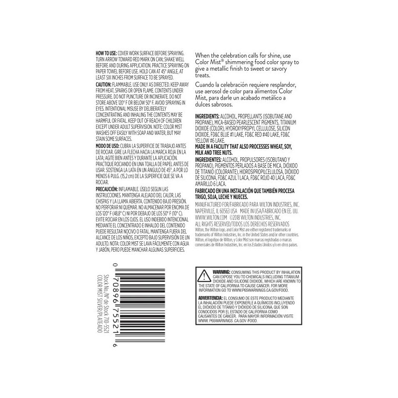 Wilton Colour Mist Silver Food Colouring Spray