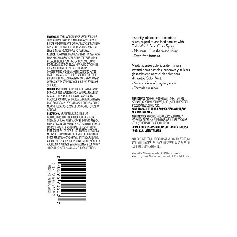 Wilton Colour Mist Green Food Colouring Spray