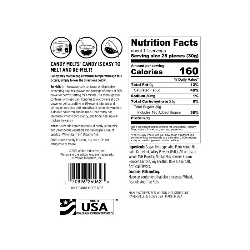 Wilton Blue Candy Melts 340g | Wilton Cake Decorating Supplies