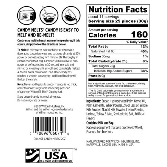 Wilton Orange Candy Melts