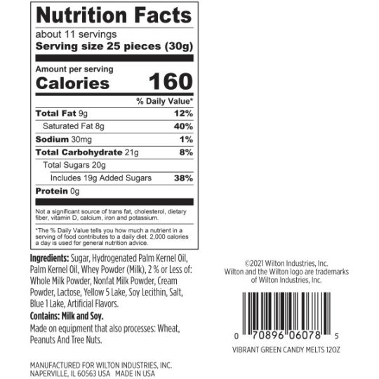 Wilton Vibrant Green Candy Melts